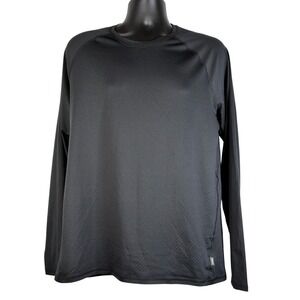 REI‎ Co-op Black Active Pursuits Long-Sleeve Tee-Shirt Men's Large Crew Neck